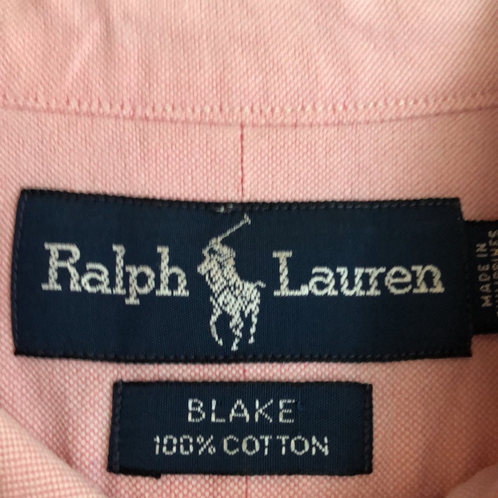 Ralph Lauren Blake cotton pink button down shirt M - Picture 4 of 6